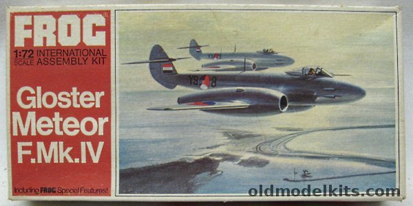 Frog 1/72 TWO Gloster Meteor F.Mk.IV - RAF No. 263 Sq or Royal Netherlands No.323 Sq - Red Series, F200 plastic model kit